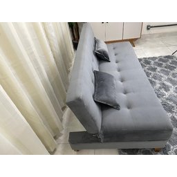 Sofá Cama Arpoador 1.85m – Cinza Veludão - 5