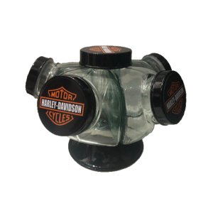 Baleiro Giratório Vidro Harley Davidson Bala Bomboniere