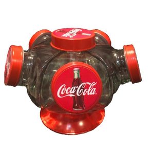 Baleiro Giratório Coca Cola Vidro Bala Doçes Bomboniere