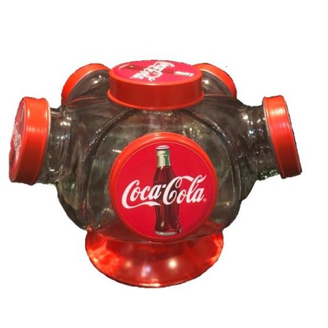 Baleiro Giratório Coca Cola Vidro Bala Doçes Bomboniere