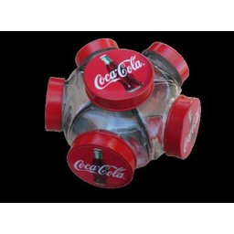 Baleiro Giratório Coca Cola Vidro Bala Doçes Bomboniere - 3
