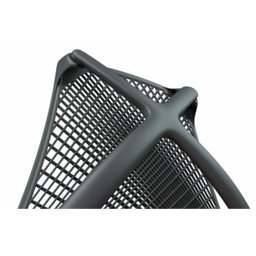 Cadeira Escritório Presidente Tela Bix-x+ Autocompensador Slider Braços 4d Shift Plaxmetal Preta - 4