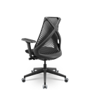 Ver imagem 2 de Cadeira Escritório Presidente Tela Bix-x+ Autocompensador Slider Braços 4d Shift Plaxmetal Preta