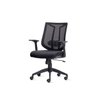 Cadeira de Escritório Diretor Aika Sem Apoio Cabeça com Apoio Lombar Preta- Frisokar - 2