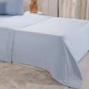 Ver imagem 2 de Jogo de Cama Casal Serenitá 4 Pçs Bordado Festonê 138x188x30cm Blue