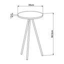 Ver imagem 5 de Mesa Lateral de Apoio com Pés Metálicos 35x35cm 27942 Artesano - Preto