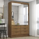 Ver imagem 2 de Guarda-roupa Sevilha 2 Portas 6 Gavetas Premium Carioca Móveis