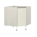 Ver imagem 1 de Balcão de Cozinha sem Tampo Canto Diagonal Luciane 1 Porta Luci Luciane Móveis