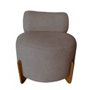 Ver imagem 2 de Kit 2 Poltronas Decorativa Mônaco Suede Capuccino