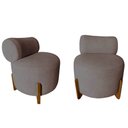 Ver imagem 1 de Kit 2 Poltronas Decorativa Mônaco Suede Capuccino