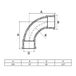 Curva 90 Soldavel 85 Mm Amanco Amanco Wavin 90007 - 2