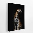 Ver imagem 2 de Onça Pintada Fotografia Minimalista Quadro Canvas 60x40cm