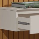 Ver imagem 4 de Rack Painel Home Suspenso Colorado 2.30 para Tvs até 75 Polegadas com Porta Arbo Cedro com Off White