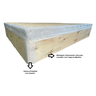 Cama Box Baú Casal Blindado Sintético Branco - 3