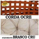 Ver imagem 3 de Balanço Ninho Suspenso + Mola e Mosquetão Corda Náutica Ocre Almofada Impermeável Branco