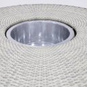Ver mais imagens de Jogo de Mesa para Área Externa com Mesa Balde Porta Bebidas Cadeiras Fibra Sintética