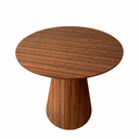 Ver imagem 3 de Mesa Cone Lateral Pau Ferro Linear Tampo 51 cm Personal Decor Design Mesa Lateral Cone Redonda Marro