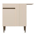 Ver mais imagens de Balcão de Cozinha de Canto com 1 Porta 90cm Flex Milano Multimóveis MP2324 Vanilla