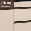 Ver imagem 2 de Balcão de Cozinha de Canto com 1 Porta 90cm Flex Milano Multimóveis MP2324 Vanilla