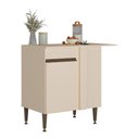 Ver imagem 1 de Balcão de Cozinha de Canto com 1 Porta 90cm Flex Milano Multimóveis MP2324 Vanilla