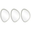 Ver imagem 1 de Kit Espelho Decorativo Orgânico Branco 29x44cm 29x44cm 29x44cm Eppp