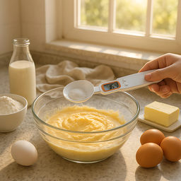 Colher Balança Digital 500g Precisão 0,1g Tara e Bloqueio Ideal Cozinha, Farmácia  Cores Sortida - 3
