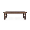 Mesa de Jantar em Madeira Maciça Pés Torneados Flower 200cm Canela - 1