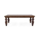 Ver imagem 1 de Mesa de Jantar em Madeira Maciça Pés Torneados Flower 200cm Canela