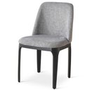 Ver imagem 2 de Kit 2 Cadeira de Jantar Livia Cinza Estofado em Aço Waw Design