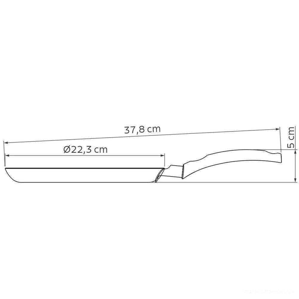 Panquequeira Tramontina Turim Antiaderente Starflon Max Vermelho 22 Cm 0,6 L Tramontina - 4