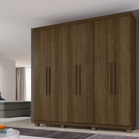 Roupeiro Milão 6 Portas 3 Gavetas Benetil Móveis