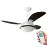Ventilador Teto Controle Remoto Agata Redondo Tabaco - 220V - 4
