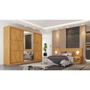 Ver imagem 1 de Guarda Roupa Casal 6 Gavetas com Espelho - Bragança-peroba - Móveis Europa