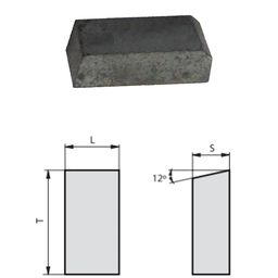 Pastilha de Solda Metal Duro - Tipo Pr - Classe K10 Dimensões C 25/l 4.0/e 12 - 3