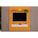 Ver imagem 1 de Home P/ Tv até 65 Pol Pratic Ripado C/ 2 Gavetas 183x240cm Cedro/bali - Dj Móveis