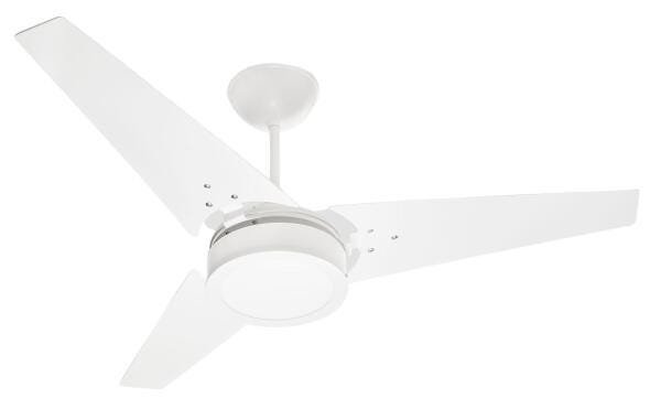 Ventilador De Teto Ideal Led Branco P S De Mdf V Com Controle Madeiramadeira