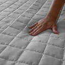 Ver imagem 6 de Kit Colcha Cobre Leito Matelado Casal King Size 3 Peças Dupla Face Soft Cinza