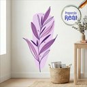 Ver imagem 1 de Adesivo Floral Boho Roxo Estilo Nórdico 63x120 Minimalista Mod.03