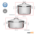 Ver imagem 6 de Jogo de Panelas 7 Peças Inox Fundo Triplo Solar Tramontina