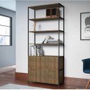 Ver imagem 1 de Estante para Livros Multiuso Industrial 2 Portas Steel Quadra