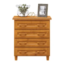 Cômoda 4 Gavetas Madeira Maciça  - 1