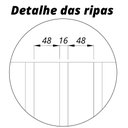 Ver imagem 3 de Painel para Tv 75" com Led Ripado Nobre 230cm Cinza Gelius