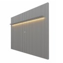 Ver imagem 1 de Painel para Tv 75" com Led Ripado Nobre 230cm Cinza Gelius
