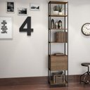 Ver mais imagens de Estante de Livros Industrial Aço 45CMX211,5cm Multiuso 3 Gavetas 5 Prateleiras