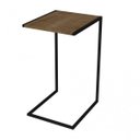 Ver imagem 3 de Mesa Lateral Industrial Steel Quadra Marrom