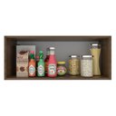 Ver imagem 4 de Armário de Cozinha Aéreo 80 cm 1 Porta Basculante Rustic/Cinza Agata Madesa
