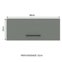 Ver imagem 3 de Armário de Cozinha Aéreo 80 cm 1 Porta Basculante Rustic/Cinza Agata Madesa
