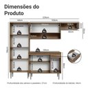 Ver imagem 4 de Armário de Cozinha Completa 229cm Rustic/preto Emilly Madesa 016
