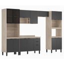 Ver imagem 2 de Cozinha Modulada Firenze FI0001 Avena Grafito - Demóbile