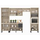 Ver imagem 3 de Cozinha Modulada Firenze FI0001 Avena Grafito - Demóbile
